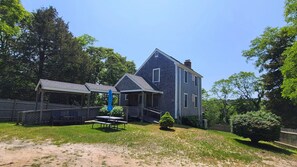 House has a ramp and front porch