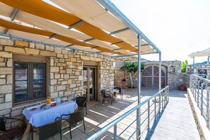 Outdoor dining area