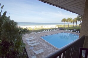 Pool from our Balcony