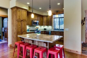 Kitchen island is often the hub of activity in the house