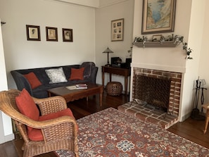 Cozy Living Room with Fireplace