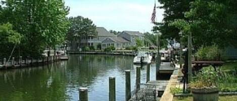 View of the canal that leads into Roy Creek,  which leads into Assawoman Bay.