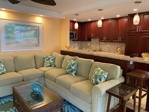 Living room , full kitchen, Full Air conditioning in every room.