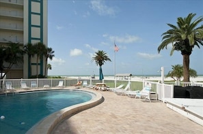 Lounging Poolside