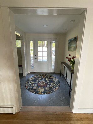 Entry way and mud room.