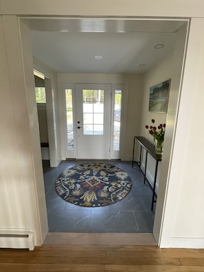 Entry way and mud room.
