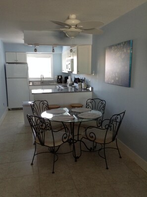 Dining room and kitchen view