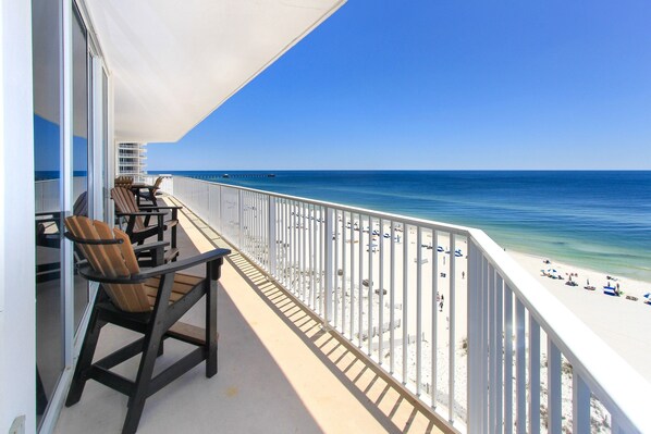 WOW! Spectacular panoramic views from our enormous wrap-around balcony!