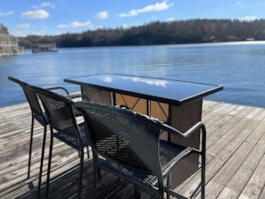 Awesome views off the swim platform on the two story dock