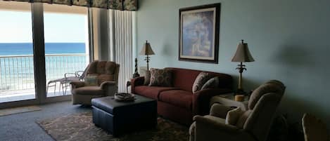 Living Area with Sleeper Sofa and 2 Recliners!