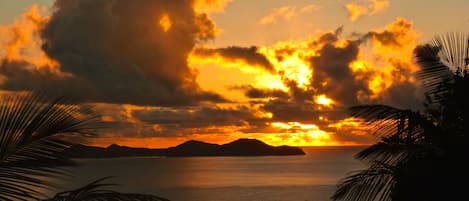 Sunrise over BVIs (taken from driveway)