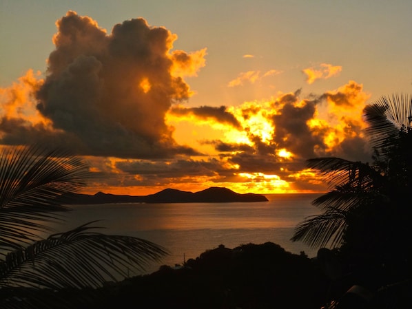 Sunrise over BVIs (taken from driveway)