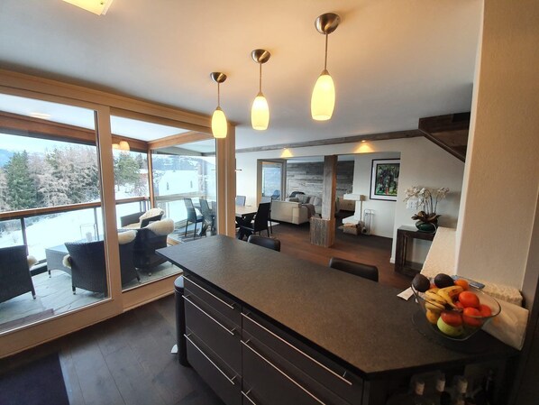 View from kitchen