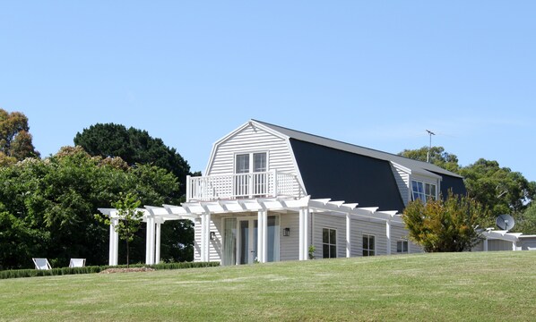 Barn viewed from the dam.