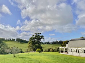 The barn in its spectacular rural setting.