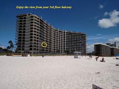 ocean front deluxe 2 br/ 2ba 3rd floor tower 3 edgewater beach resort   panama city beach