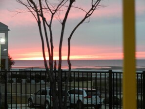 VIEW FROM KING SIZE BED IN MASTER BEDROOM