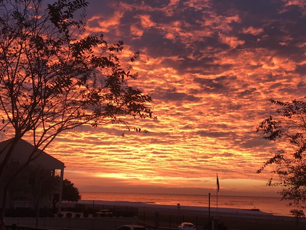 NOVEMBER SUNRISE FROM UPPER DECK!