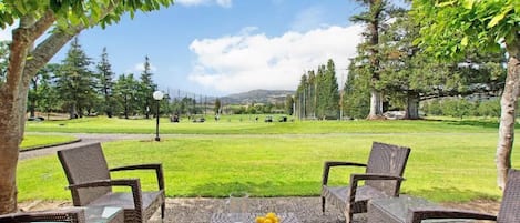 View of driving range from living room