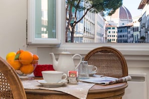 Breakfast with the view Complimentary tea selection
