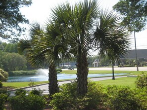 Lovely entrance to Ocean Creek Resort.