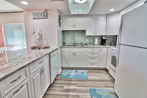 Fully stocked kitchen