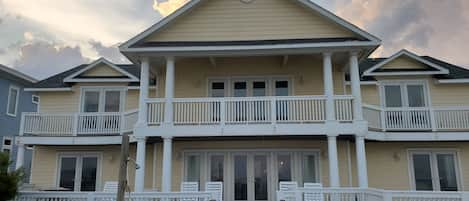 View of the house from the back deck.