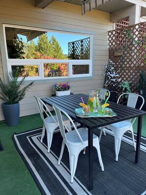 Dine on your beautiful patio