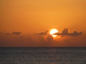 Sunset on Seven Mile Beach.