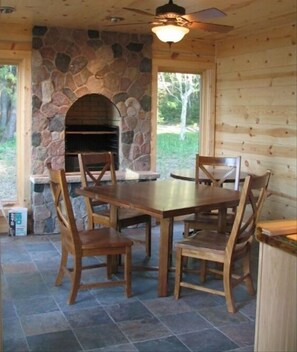 Four Season room with Wood Stove