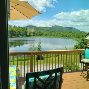 Deck view of pond