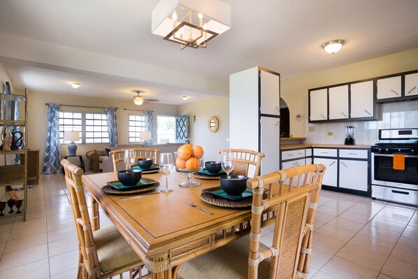 Spend quality time together in your cheerful and open living and dining rooms