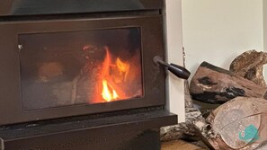 Cosy fireplace for winter warming