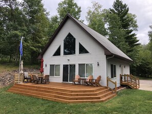 Lots of outdoor seating and area to visit 