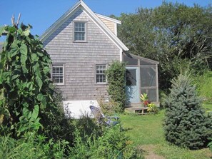 Cottage from side yard and garden