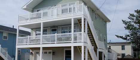 Located just steps from the beach!!!  All new decks with great views.