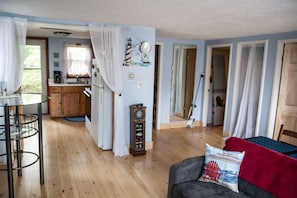 View to the Kitchen (high top has been replaced with kitchen table)