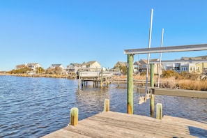 swim,fish,kayak,and crab from your own dock