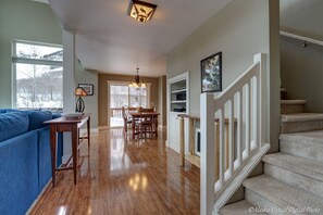 Hall between the two living areas