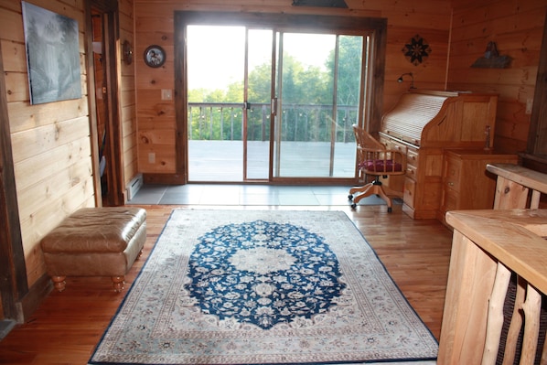 Upstairs Hallway With Deck Entry 