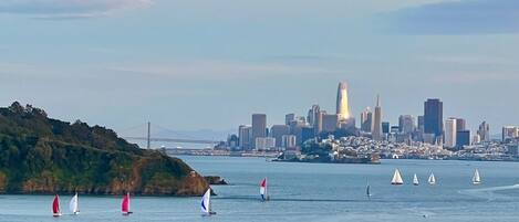 View to San Francisco from balcony