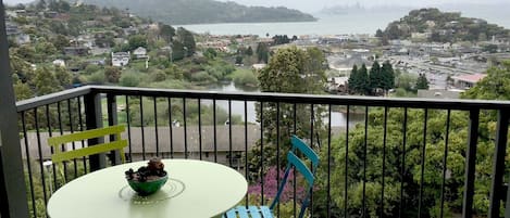 Deck overlooking SF, Angel Island and SF Bay