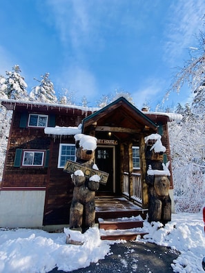 Even the bears are loving winter at this house