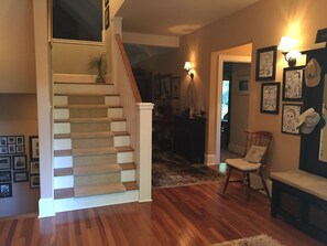 Main floor double door entry to all 3 levels of home.