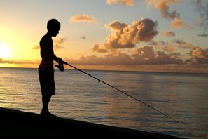 Fishing on the pier
