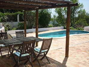 Pool and shade area