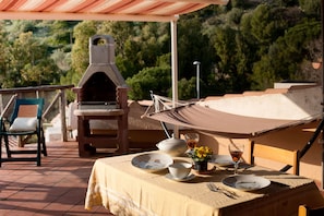 terrace with BBQ