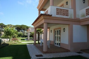 Patio in front of the apartment