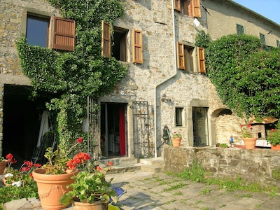 Beautiful Stone Property w/ Pool & Superb Views in village with Bar/Restaurant
