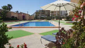 POOL VIEW FROM HOUSE